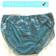 新品　アモスタイル　トリンプ　Ｍ レギュラー ショーツ ♥フローラルスペルズ♥緑