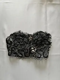 SHIEN ブラック ビスチェ S チューブトップ　y2k