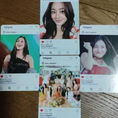 レアTWICE ジヒョ Instagram風 フォトカード 4枚セット早い者勝ち