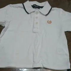 コムサ 白 半袖ポロシャツ 100