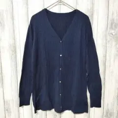 StyleNote スタイルノート　(M)　絹混 Vネックカーディガン