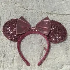 スパンコール　ピンク　カチューシャ