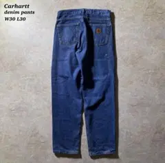 CarharttデニムパンツW30L30フェードブルー美品ワイドCBOY希少レア