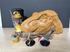 ジュラシックワールド 映画セット ポップコーンバケツ ドリンクカップ フィギュア