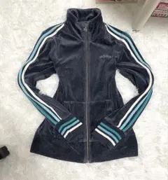 adidas 海外ガール y2k 00s ベロア トラックジャケット 平成