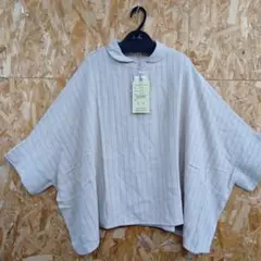 新品dgyリネンレーヨンドルマンスリーブワイドプルオーバーシャツ