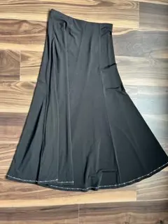 【バビー様専用】美品 社交ダンス 黒スカート Mサイズ ビーズ付き レッスン用