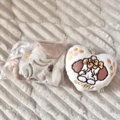 mikko スフレ ガチャガチャ フェイス巾着 ハート型キーホルダー