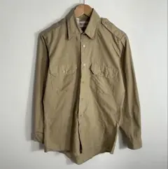 USA製 ステンシル入り ワークジャケット ワークシャツ XL グリーン系