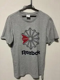 Reebok CLASSIC Tシャツ グレー ロゴプリント　リーボック