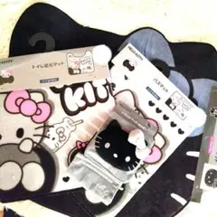 ハローキティ４点　インテリア　トイレ　バスマット　ペーパーホルダー【新品未使用】