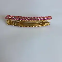 ストーン付きゴールドヘアピン