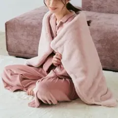 Francfranc ヒーター付きブランケット ピンク