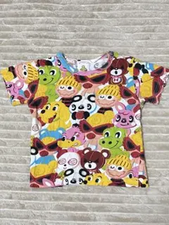 ヒスミニ カラフルキャラクターTシャツ 80
