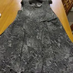 美品　プルミエ　ヒロココシノ　　白黒　 レース 　 Aラインチュニックのサムネイル