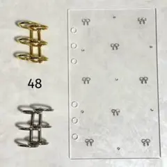 ✨るうちゃん 様専用✨A6 アクリルレジンバインダー　リング付き+チャ－ム1個
