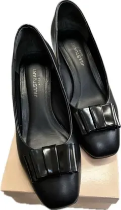 JILLSTUART リボンモチーフスクエアトゥパンプス