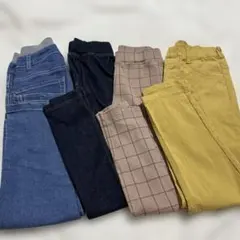 130cm キッズ ズボン 4点セット パンツ まとめ売り