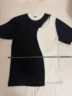 バイカラー アシンメトリー 半袖Tシャツのサムネイル