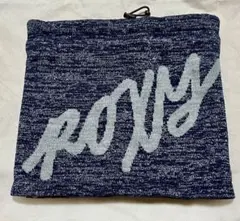 ROXY ネイビー ロゴ入り ネックウォーマー　スノーボード　スキー