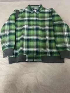 WOOLRICH グリーンチェック ジャケット Lサイズ
