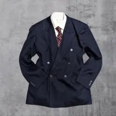 s*o様 015｜スーツジャケット　ダブル3B　紺　高級感　卒業式　モード　シテ
