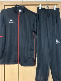【le coq sportif ジャージセット】 ブラック/レッド