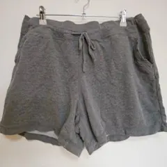 【大きめサイズ】グレー ショートパンツ【XL】 短パン ルームウェア快適