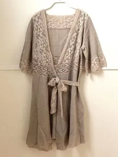 【未使用品】JOURNAL STANDARD レース カシュクールワンピース