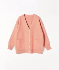 シップスエニィ◆ 〈手洗い可能〉ミラノリブVネックミディカーディガン