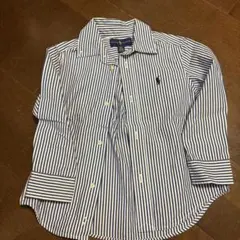 Ralph Lauren ストライプ 長袖シャツ 3/3T