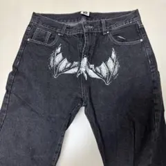 KNOCK KNOCK バットデザイン デニムパンツ