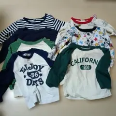 長袖Tシャツ 7点セット 80 90センチ