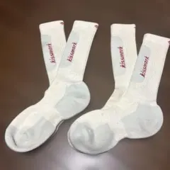 スキーソックス　２足セット　レディースキスマーク