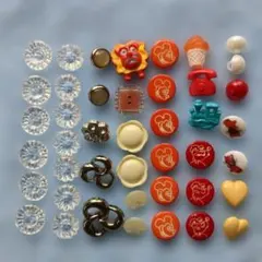可愛いボタン色々　 ミッキーマウス、ポパイ他　レトロ　43個