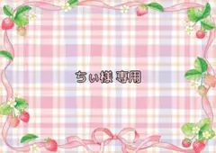 ちぃ様 専用ページ♡