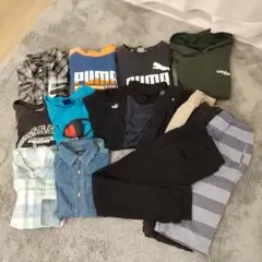 男の子 男児 キッズ 小学生 140-150 洋服 まとめ売り 夏 秋服 15点