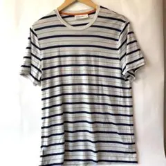 美品⭐️icebreaker メリノウール ボーダーTシャツ M アウトドアのサムネイル