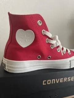 CONVERSE ハートロゴ レッド ハイカットシューズ