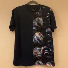 SPALDING バスケットボールTシャツ ネイビー