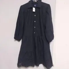 GAP ブラック ひざ丈ワンピース Sサイズ