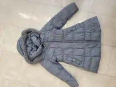 pom ponette junior ブルー ダウンコート 130