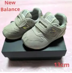 ★美品★ニューバランス ９９６ ホログラム ベビーシューズ ライトグレー１３cm