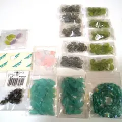 葉 花 その他 プラスチックビーズセット 9種類