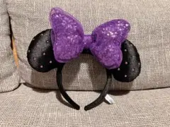 ディズニー ミニー カチューシャ 紫