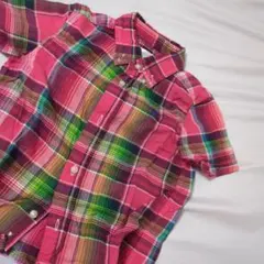 Ralph Lauren ピンク チェックシャツ 24M