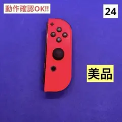 【美品】JOY-CON（R）ネオンレッドジョイコン右 ストラップ1本付き