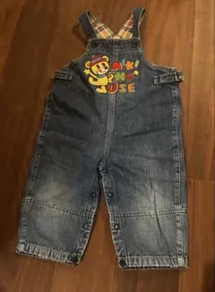 ミキハウス　オーバーオール　デニム　80cm