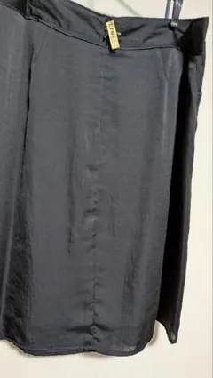 黒スカート プリーツ付きウエスト