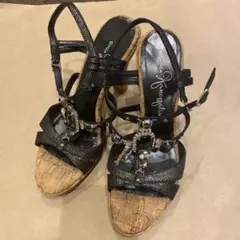 GINZA Kanematsu ビジュー サンダル 23.5cmのサムネイル